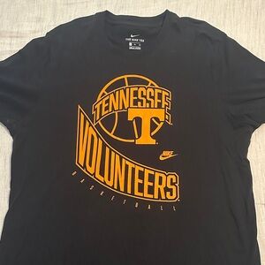 Nike Black and Orange Tennessee Volunteers Tee
